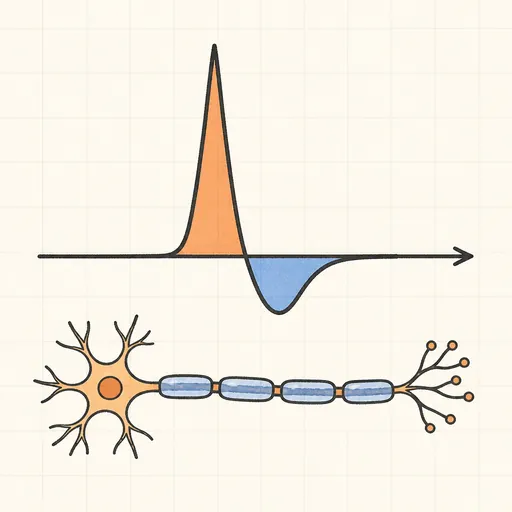 Neuron Action Potential illustration