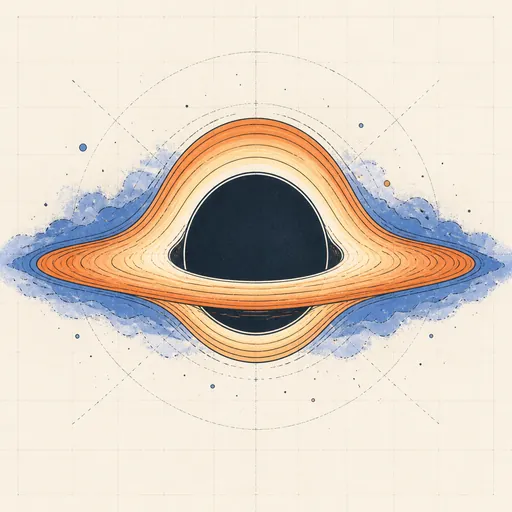 Black Hole Lensing illustration
