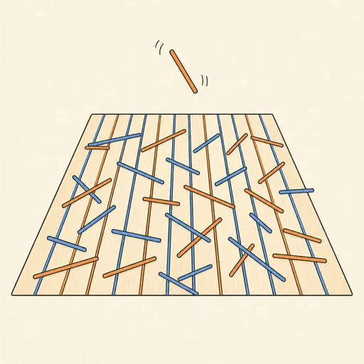 Buffon’s Needle illustration