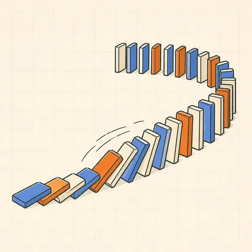 Domino Run illustration