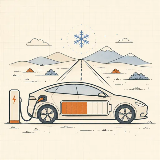 EV Range & Charging Simulator illustration