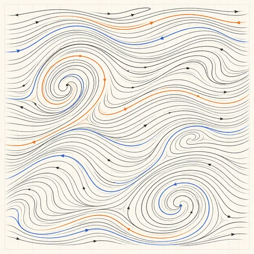 Flow-Field Particles illustration