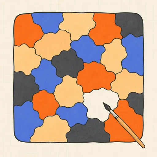 Four Color Map illustration