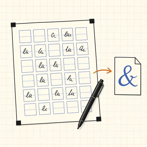 Handwriting Font Maker illustration