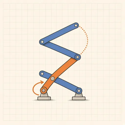 Linkage & Mechanism Simulator illustration