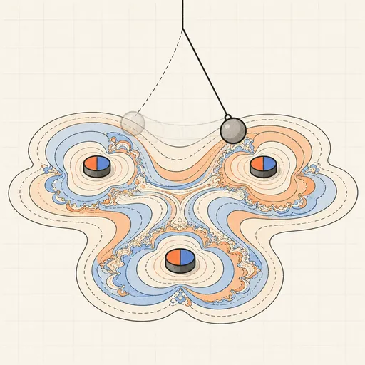 Magnetic Pendulum Fractal illustration