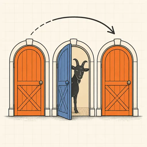 Monty Hall Simulator illustration