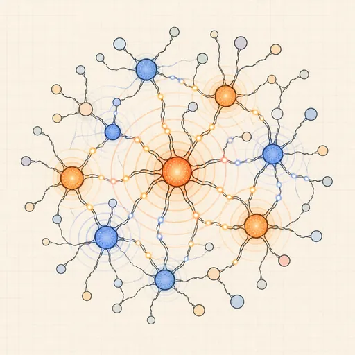 Spiking Neuron Network illustration