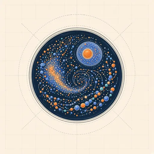 Particle Life illustration