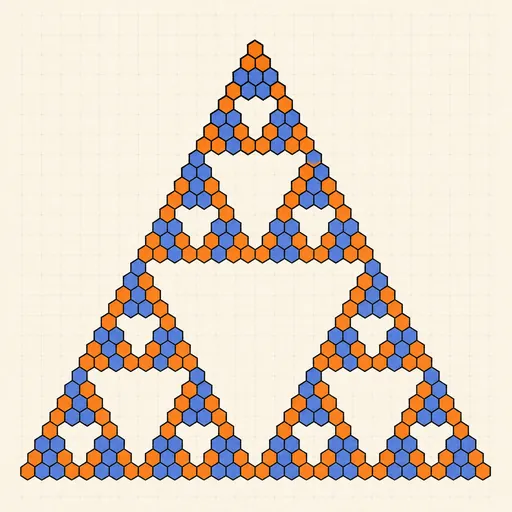 Pascal’s Triangle mod n illustration