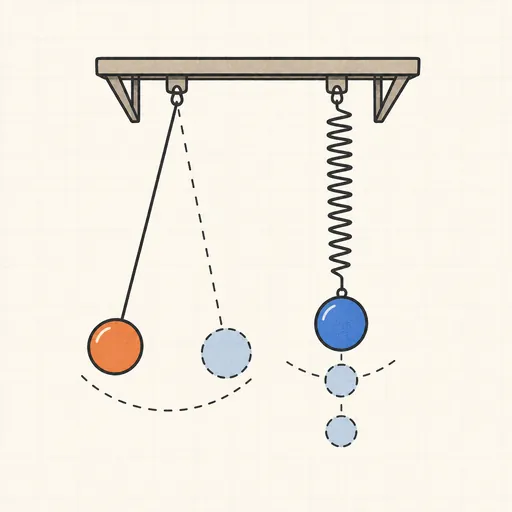 Pendulum & Spring Period Calculator illustration