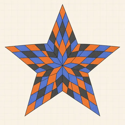 Penrose Tiling Generator illustration