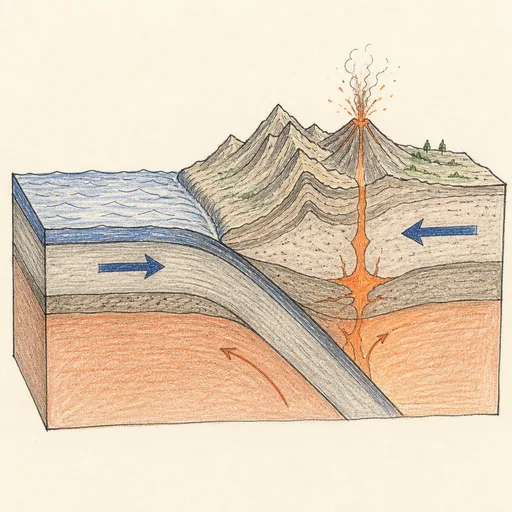Plate Tectonics Toy illustration