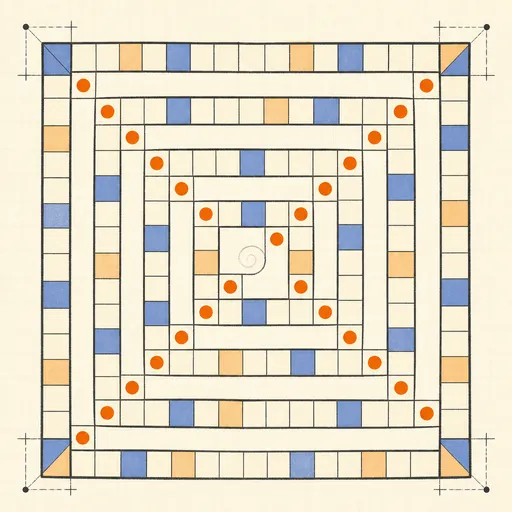 Ulam Prime Spiral illustration