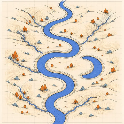 River Erosion illustration