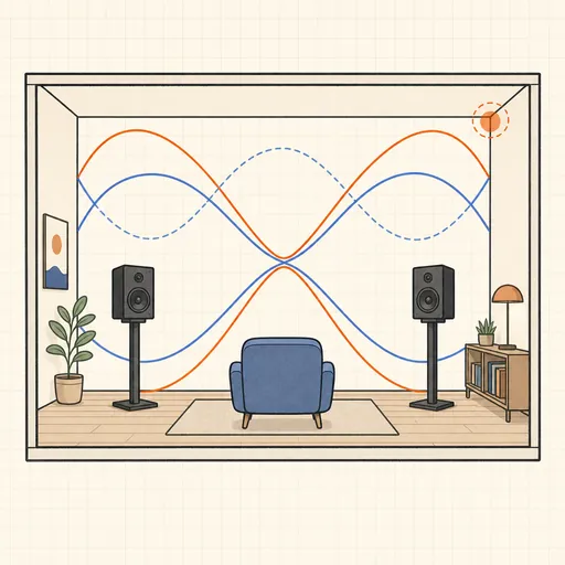 Room Modes & Speaker Placement illustration