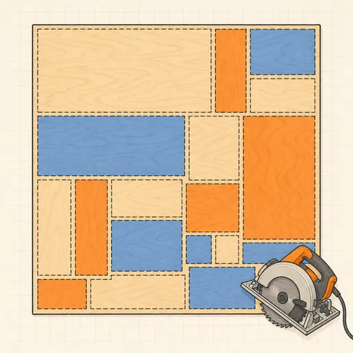 Sheet Goods Cut Optimizer illustration