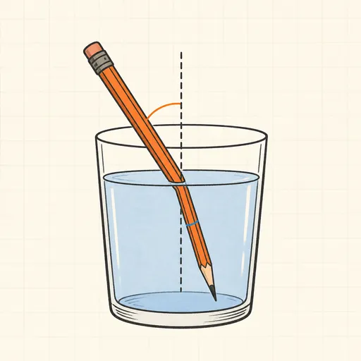 Snell's Law & Refraction Calculator illustration