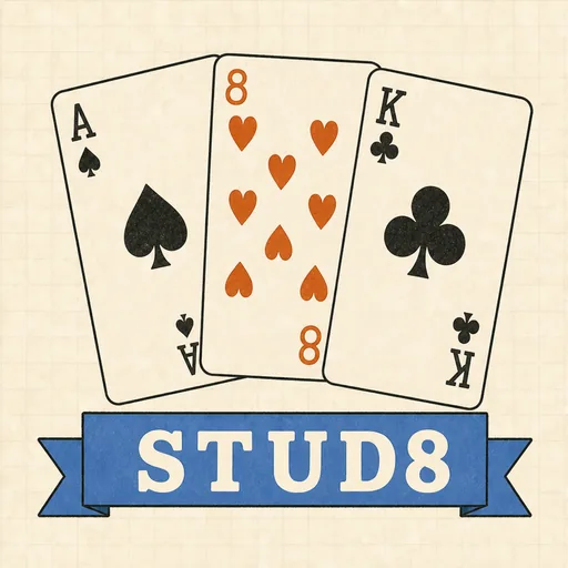 Stud Hi/Lo (Eight-or-Better) Odds Calculator illustration