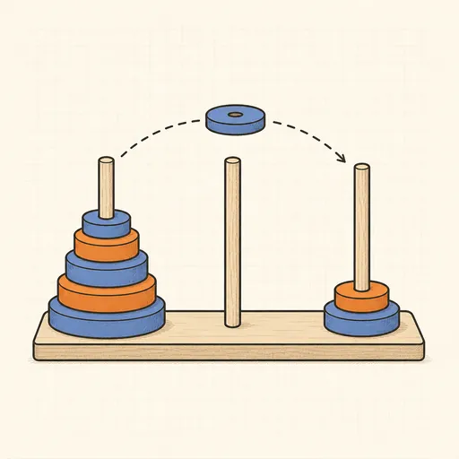 Tower of Hanoi illustration