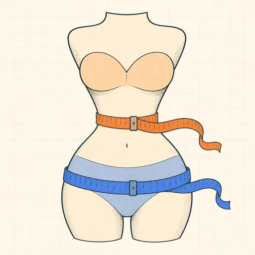 Waist-to-Hip & Waist-to-Height Calculator illustration