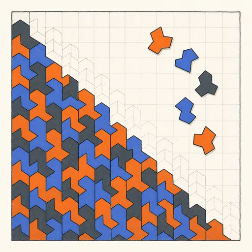 Wave Function Collapse illustration