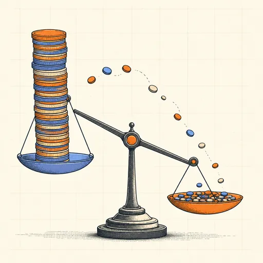 Wealth Inequality (Yard-Sale Model) illustration
