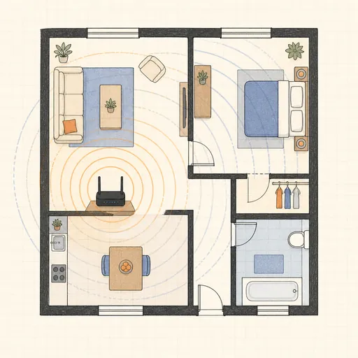 Wi-Fi Coverage Planner illustration